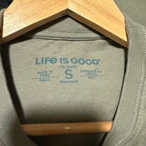 Life Is Good Sage Green Tee